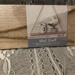 15.7x3.5 inch wall shelf, brand new! Boho chic